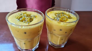 MANGO PASSION FRUIT SMOOTHIE RECIPE 😋 [upl. by Ij]