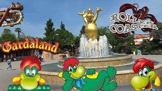 Gardaland complete tour of the park giro completo del parco 2018 [upl. by Bein]