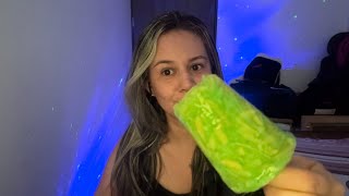 ASMR comiendo paleta de mango saludito para mi sobrino GUELMIS JOSÉ PACHON [upl. by Ahsinnor]