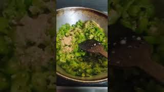 hari mirch ki sabji using besan and malaikitchentips music vegetables shortvideo [upl. by Iad]