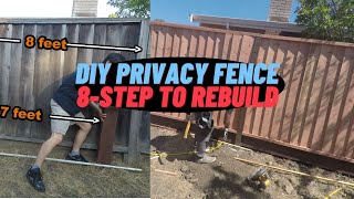 8 steps To Rebuild amp Replace Privacy Fence DIY Fence Part 3 Things to Look For Hiring Contractor [upl. by Eirret]