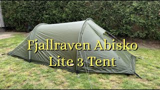 Fjallraven Abisko Lite 3 Tent [upl. by Edualc]