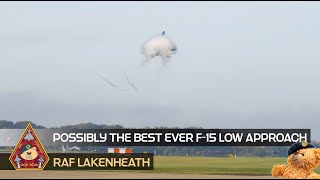 THIS HAS TO BE THE BEST EVER F15E STRIKE EAGLE LOW APPROACH • 48TH FIGHTER WING RAF LAKENHEATH [upl. by Steiner550]