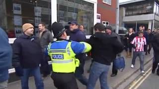 Southampton vs Pompey Hooligans  Trouble before amp after game [upl. by Kieffer]