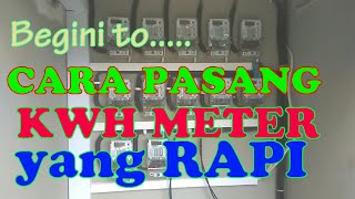 Pemasangan kwh meter paling rapi  instalasi listrik [upl. by Ahtoelc]