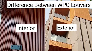 Difference Between WPC Louvers Interior and Exterior  WPC Louvers Installation Process [upl. by Maxfield]