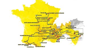 TOUR DE FRANCE 2024  Découvrez le parcours en intégralité [upl. by Carmina]