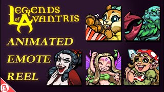 Legends of Avantris Animated Emote Reel [upl. by Notnil]