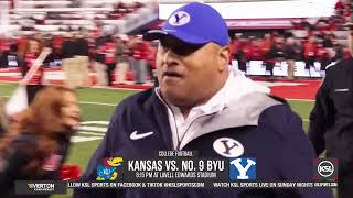 BYU Football Ready To Face Kansas At Home [upl. by Willcox]