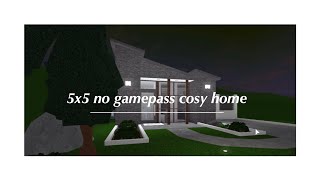 Roblox Welcome to Bloxburg  5x5 No Gamepass Cosy Home  18K [upl. by Nyliak262]