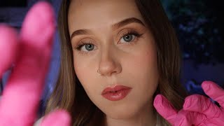 ASMR Face Massage  Sinus amp Pressure Relief Hand Movements amp Glove Sounds [upl. by Eellek933]