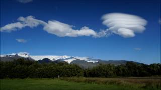 Altocumulus Lenticularis cloud in Icelend timelapse [upl. by Nydnarb]