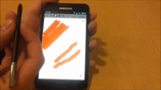 Galaxy Note SPen Pressure Sensitivity Palm Rejection amp Pen Gestures [upl. by Akemat699]