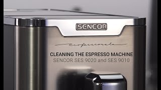 Cleaning the Espresso Machine Sencor SES 9020 and SES 9010 [upl. by Einnaj38]