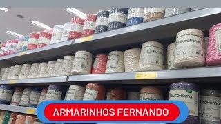 💥Preços dos Barbantes no Armarinhos Fernando de GUARULHOS Melhores valores Compras BARBANTES Europa [upl. by Ecnesse]