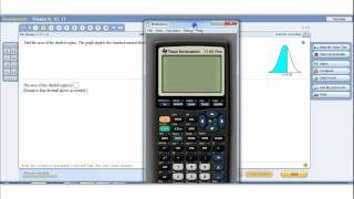 Using the TI to find probabilities in the Standard Normal Distribution [upl. by Ahseile]