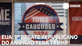 1º debate republicano do ano não terá presença de Donald Trump [upl. by Klarrisa]