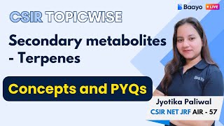 Terpenes  Secondary metabolites Part II csirlifesciences [upl. by Kcira]