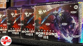 Our First Look Modern Horizons 3 Collector Boxes 4 Box Opening with TEXTURED Hit [upl. by Mccallum685]