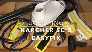 Karcher SC3 EasyFix  unboxing amp setup [upl. by Bratton]