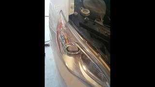 2012 Chrysler 200 headlight bulb replacement The EASY way [upl. by Moffit]