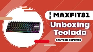 Unboxing teclado mecánico Fantech MAXFIT81 Frost Wireless MK910 oficial review  Fantech Esports [upl. by Valenza]