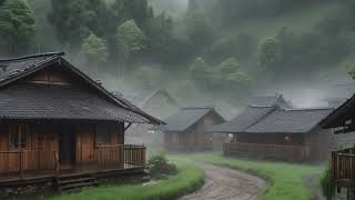 Heavy Rainfall in a Quiet Mountain Village ASMR [upl. by Busch]