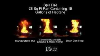 UL162 Vs UL711 Foam Comparison Test 28 ft spill fire [upl. by Uot785]