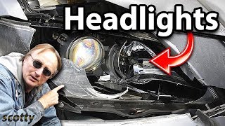 How to Replace Broken Headlight Assembly in Your Car [upl. by Dualc]