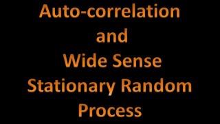 Digital Signal Processing DSP 42 Autocorrelation and Wide Sense Stationary Random Process RP [upl. by Achorn]