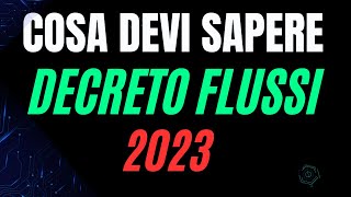 DECRETO FLUSSI 2024 TUTTE LE INFO SULLA DOCUMENTAZIONE E PROCEDURE PER LA COMPILAZIONE [upl. by Milda]