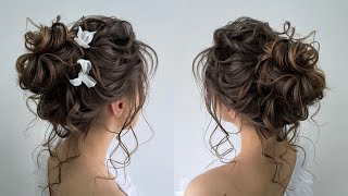 Wedding updo Amazing tutorial [upl. by Calendre115]