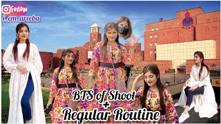 BTS of Shoot And Regular Routine in Ucp  Areeba Tariq Areebatariq ucpian ucp [upl. by Kancler]