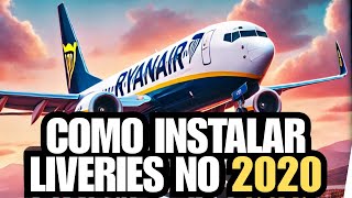 COMO INSTALAR LIVERIES NO MICROSOFT FLIGHT SIMULATOR 2020 [upl. by Durrell]