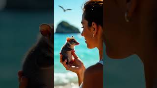 Cute Possum possum possums sea islandvibes animalshorts animalkingdom cuteanimalsvideos [upl. by Lanti]