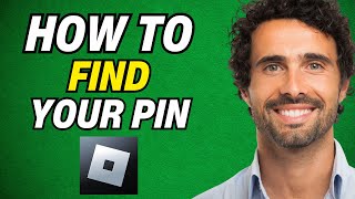 How To Find Your Pin In Roblox 2024 [upl. by Elleiad]