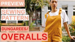 Preview Jumpsuit Sewing Tutorial The Maisie Overalls  Dungarees Pattern Sewing Beginners [upl. by Dlanor]