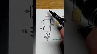 Schematic Closed Switch Makes LED Brighter short shorts electronics [upl. by Atworth997]