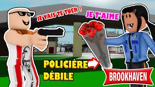 POLICIÈRE LA PLUS DÉBILE  ELLE AIME LES CRIMINELLES  💖  ROBLOX BROOKHAVEN RP [upl. by Syst]