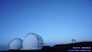 Eta Aquariids MaunaKea Meteor shower LIVE 2024 from Subaru Telescope Hawaii [upl. by Enilrahc488]