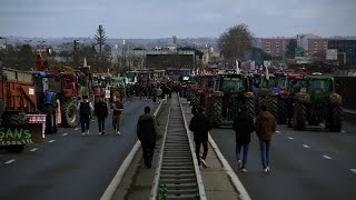 ALBI • BLOCUS DES AGRICULTEURS SUR LA ROCADE • 23 JANVIER 2024 [upl. by Jezrdna]