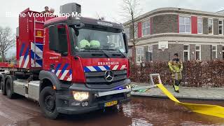 GRIP 1 brandweer druk bezig bij zeer grote brand GRIP in Vroomshoop [upl. by Aramoy110]