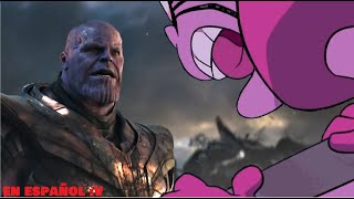 espinela vs thanos EN ESPAÑOL original por DUbbLE Dib [upl. by Adnaluy697]