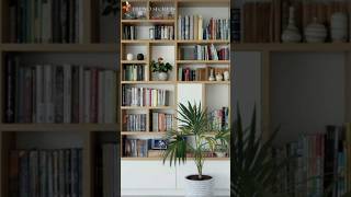 Wooden Bookshelf Design And Decor Ideas shortsfeed shorts ytshorts youtubeshorts [upl. by Eremihc]