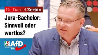 Wie viel ist der JuraBachelor wirklich wert – Prof Dr Daniel Zerbin AfD [upl. by Winstonn823]