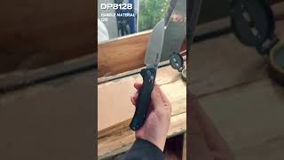 D2 Steel Drop Point Blade with G10 Handle Folding Knife [upl. by Dlonyar65]