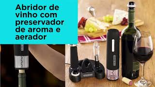 Wine Set Abridor de Vinho a Bateria BLACKDECKER W20 [upl. by Tonneson]