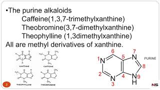 PHARMACOGNOSY  PURINE ALKALOIDS WITH TRICK [upl. by Notnel973]