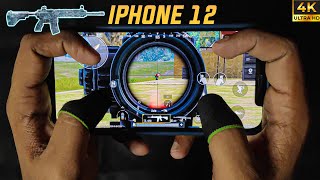 Fastest 4 Finger  Gyroscope  iPhone 12 Gameplay 60Fps  BGMI  PUBG Mobile [upl. by Nayr]