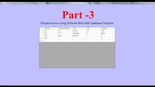 Invoice in datagridview Part3 [upl. by Barnum241]